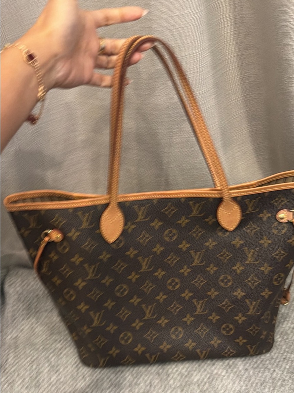Louis Vuitton Monogram Canvas Tote in Brown and Tan